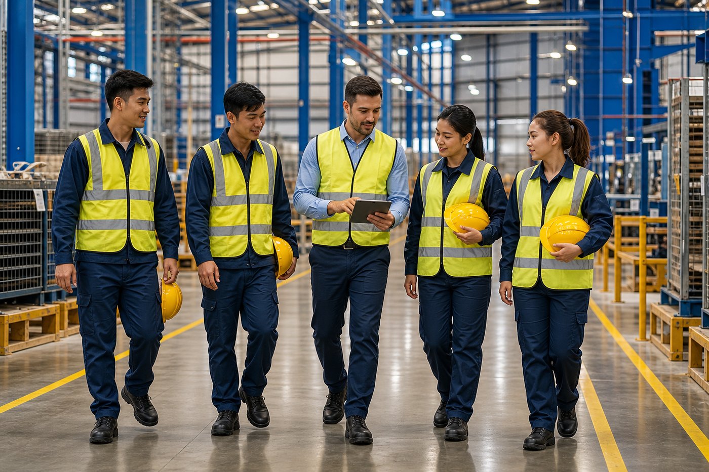 Manager de operațiuni alături de echipă internațională pe flux logistic